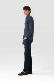 MAN DETROIT SHIRT - DARK RIGID DEEP BLUE