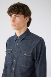 MAN DETROIT SHIRT - DARK RIGID DEEP BLUE