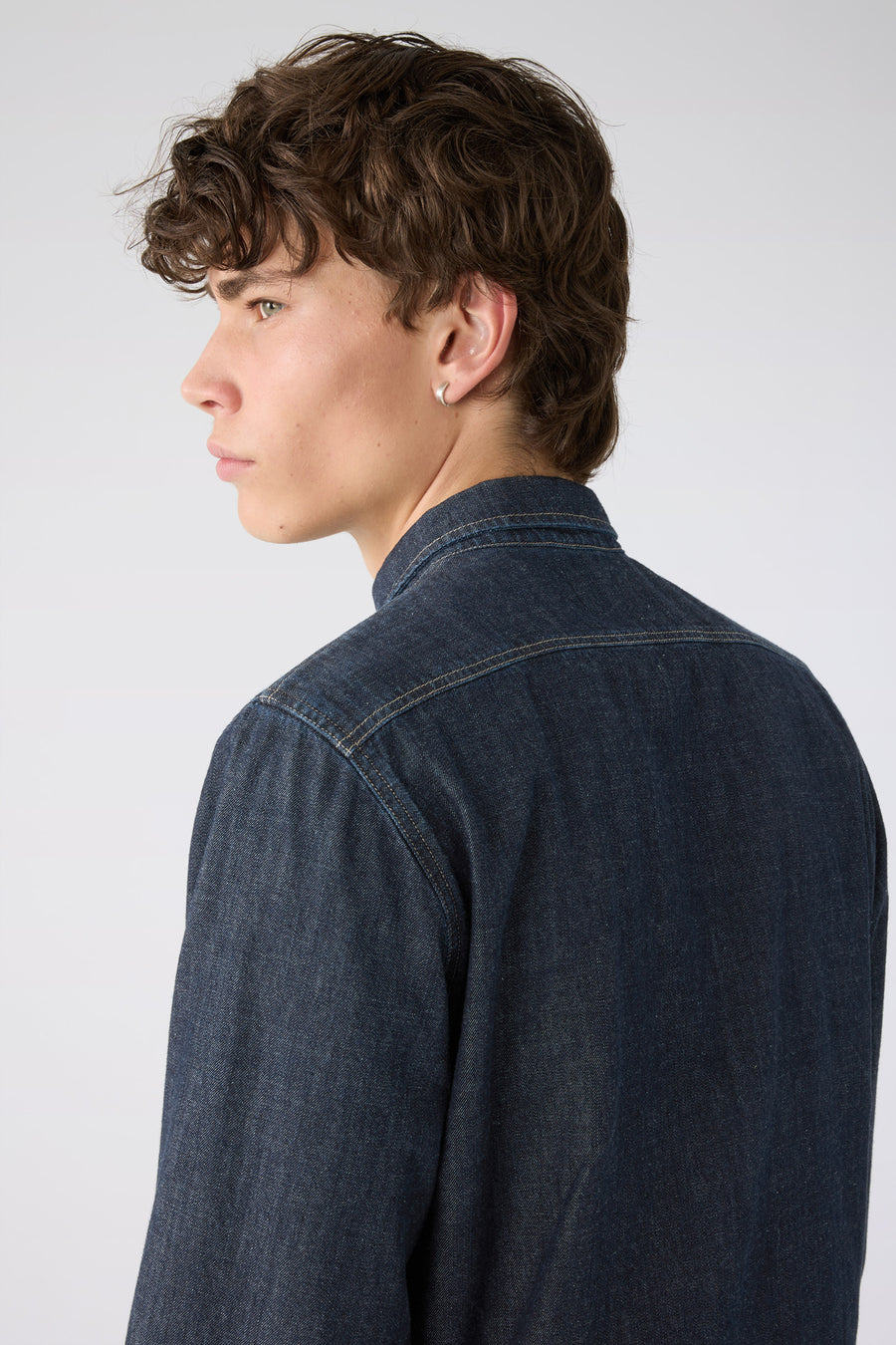 MAN DETROIT SHIRT - DARK RIGID DEEP BLUE