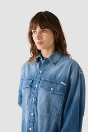 WOMAN L/S OVERSHIRT - VINTAGE
