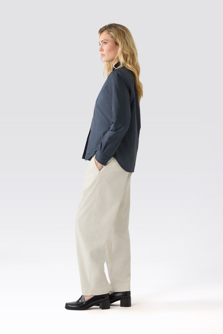 WOMAN CHINO PINCE PANT - ANTIQUE WHITE