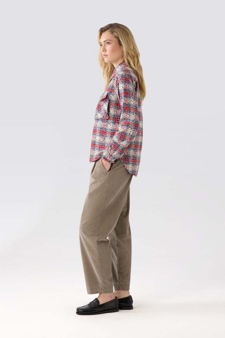 WOMAN CHINO PINCE PANT - PIGMENT SAND