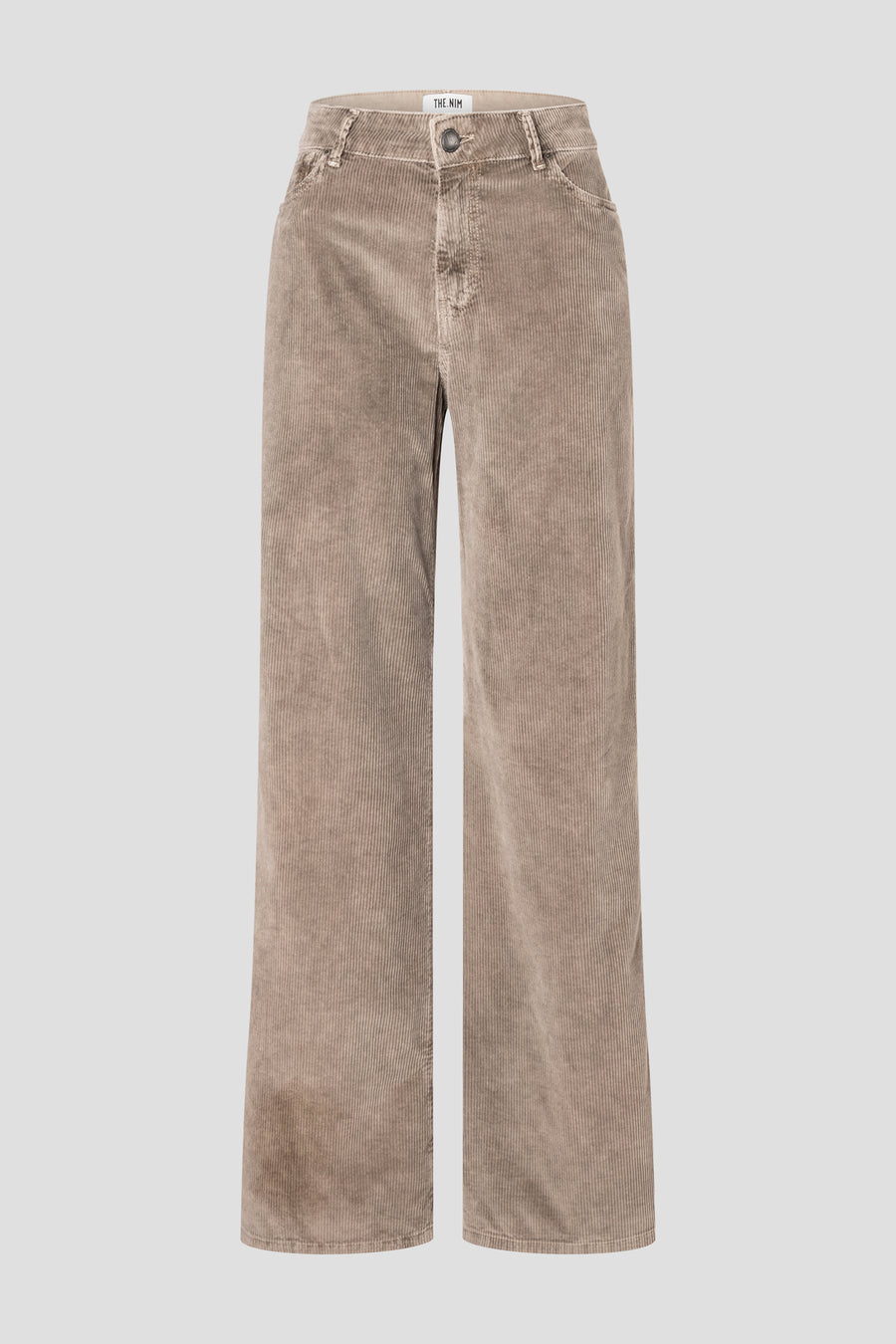 DEBBIE WOMAN PANTS HIGHT RISE - PIGMENT TAUPE