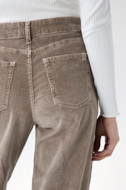 DEBBIE WOMAN PANTS HIGHT RISE - PIGMENT TAUPE