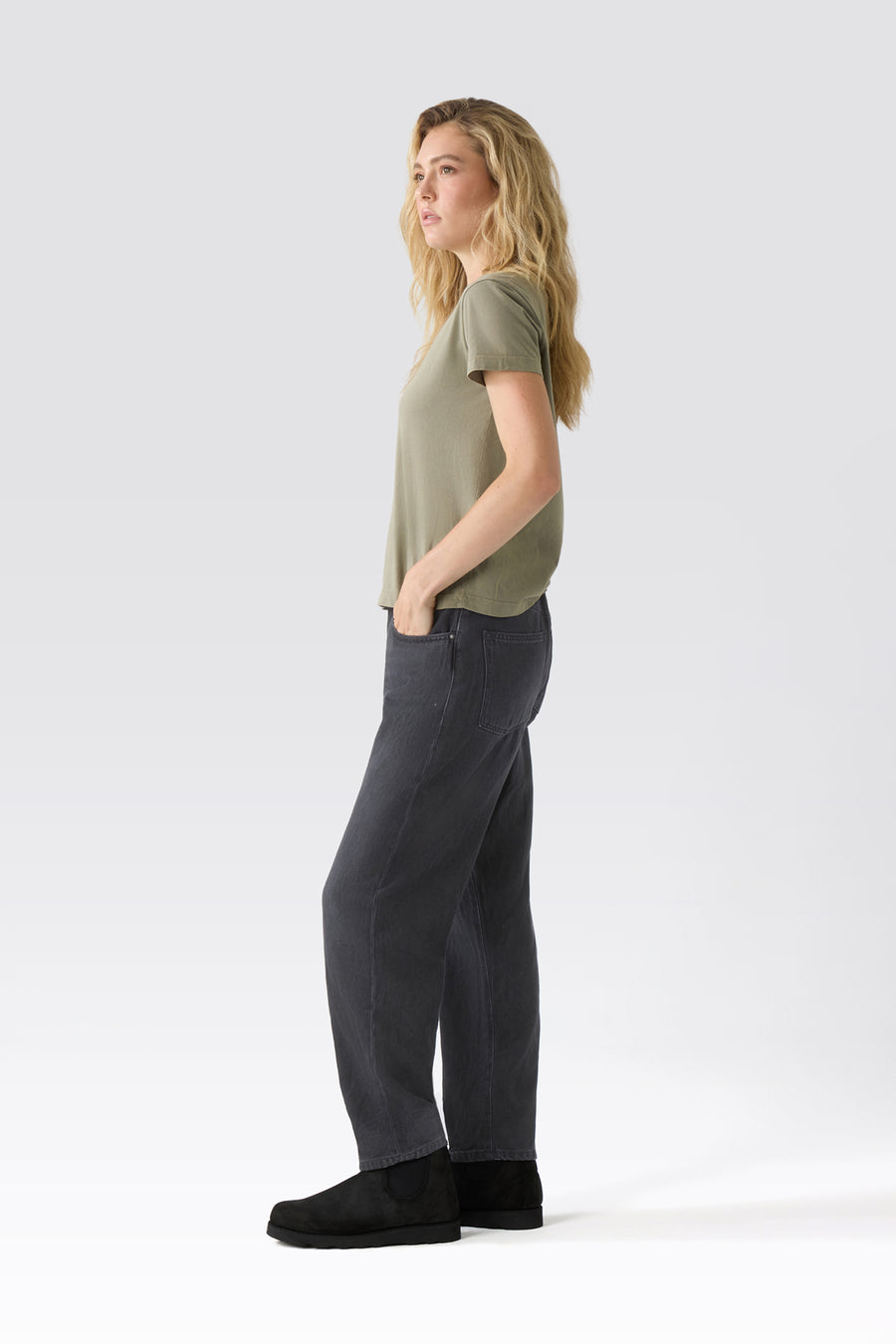 EMMA WOMAN JEANS - LOVE BLACK