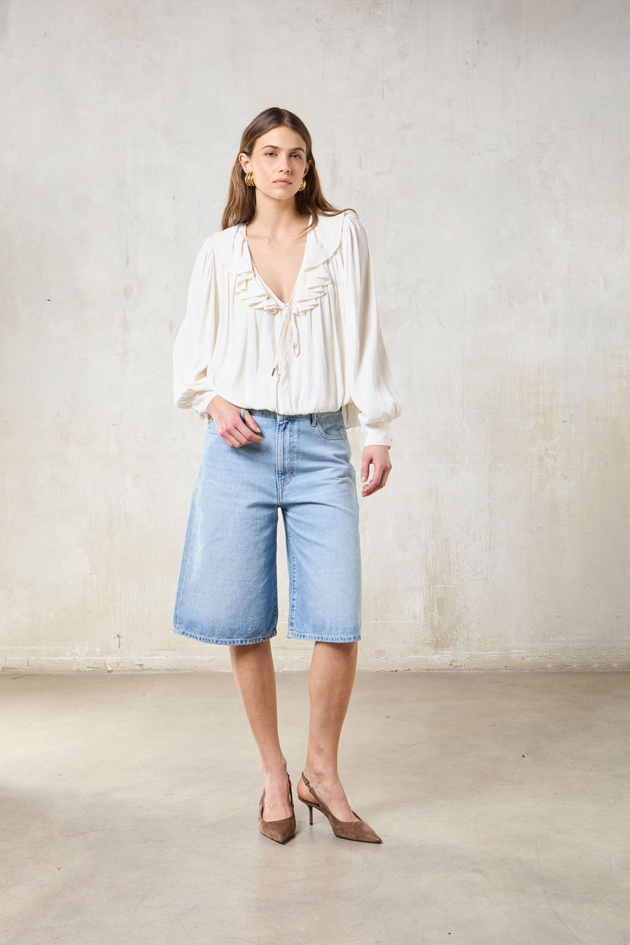 WOMAN WIDE LEG SHORTS - SUMMER LIGHT
