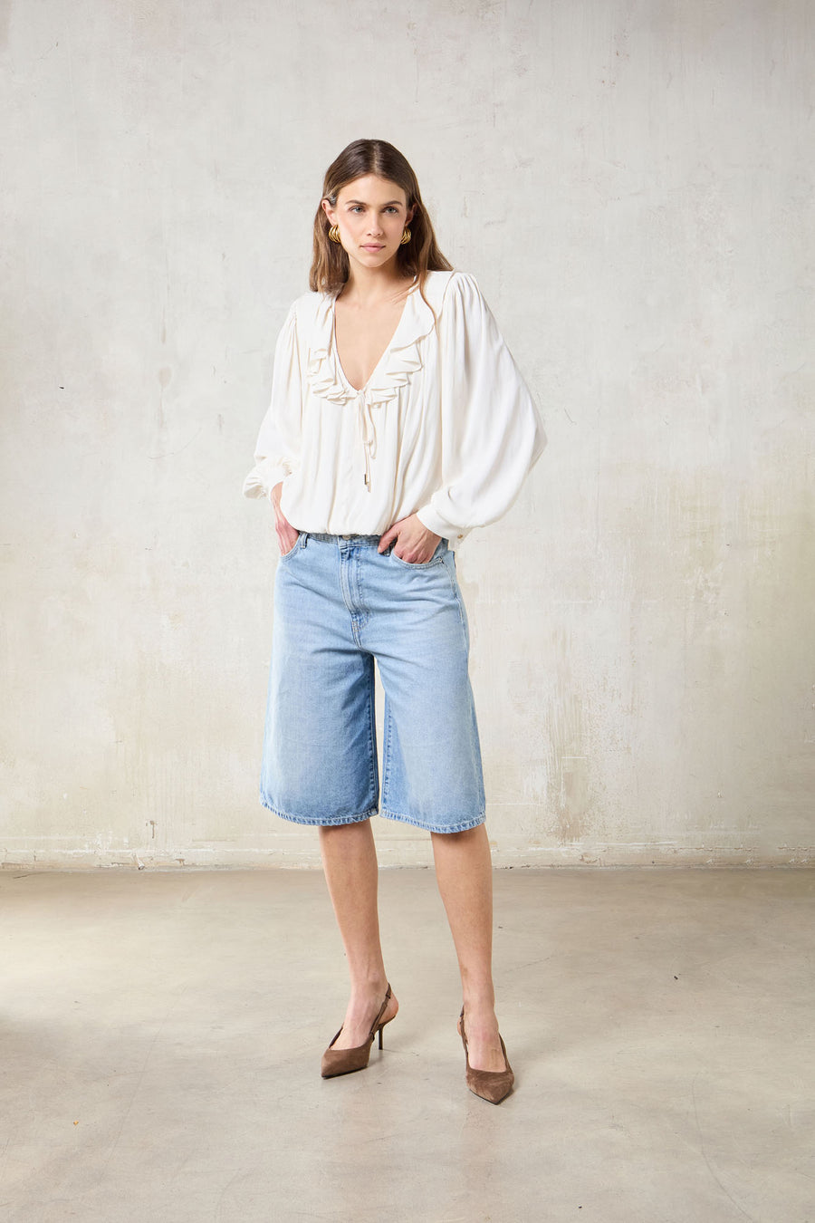 WOMAN WIDE LEG SHORTS - SUMMER LIGHT