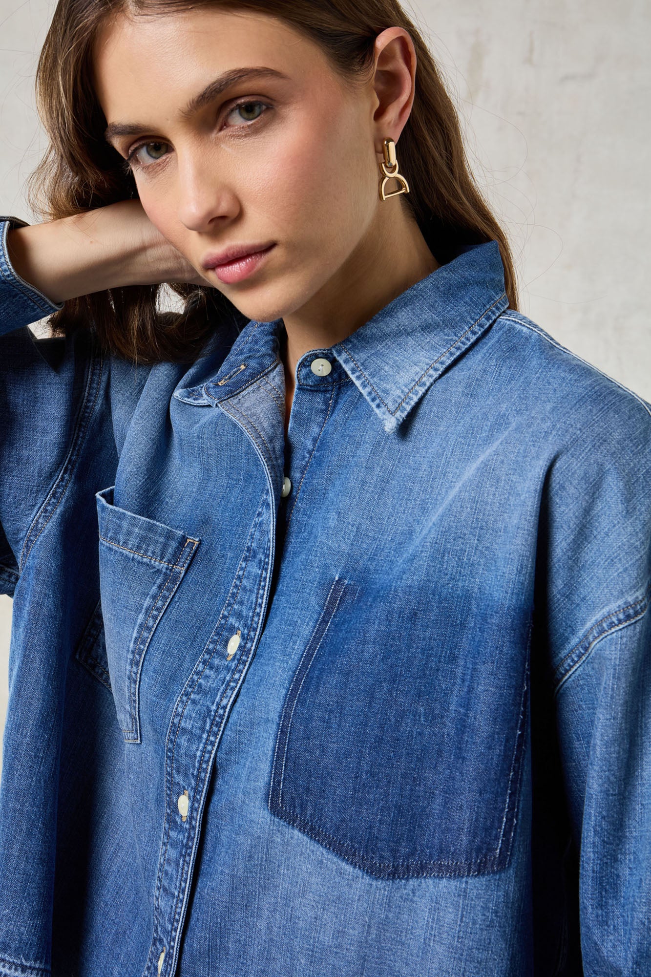 WOMAN BOXY SHIRT - MEDIUM