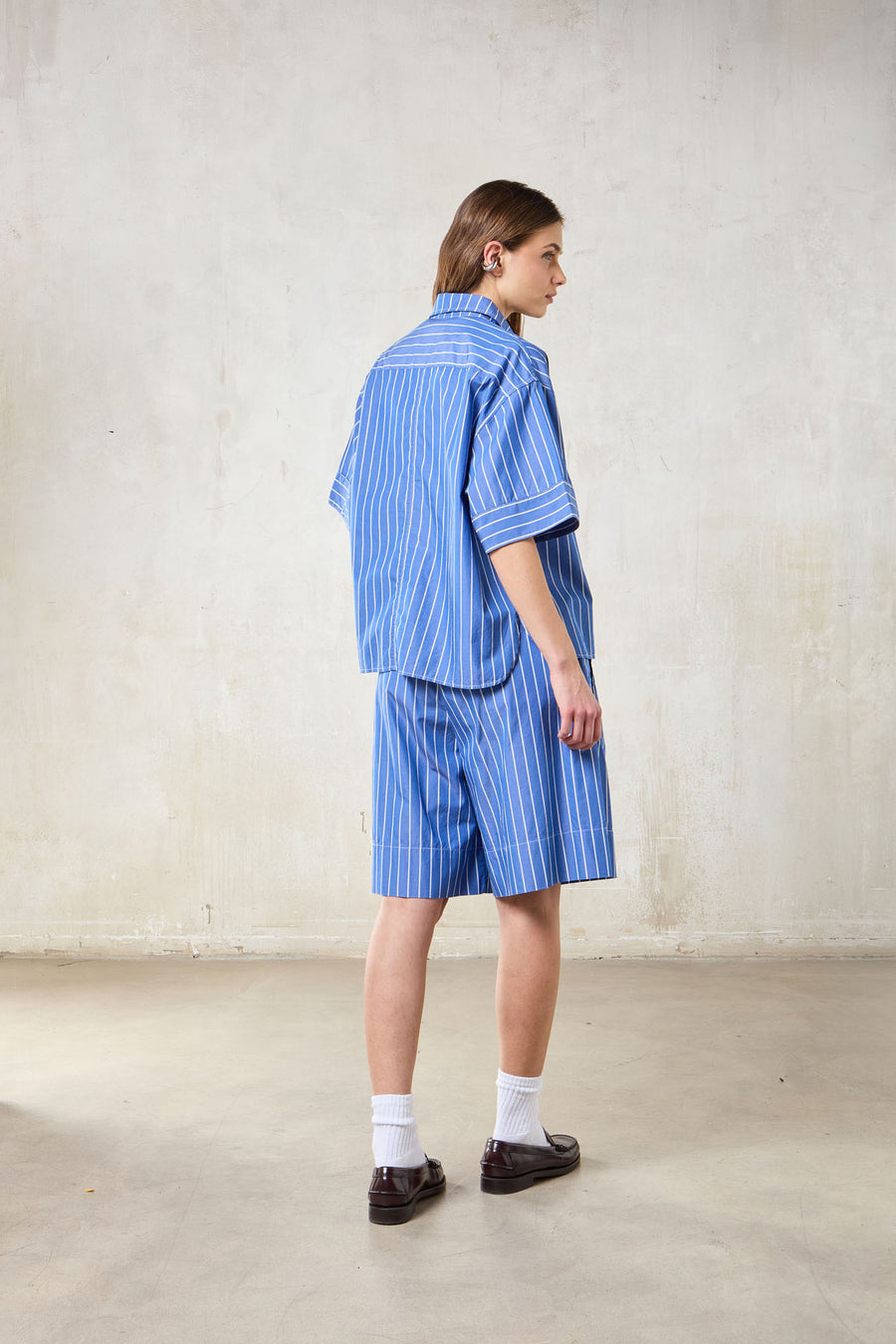 WOMAN ELASTIC BAND SHORTS - WASHED