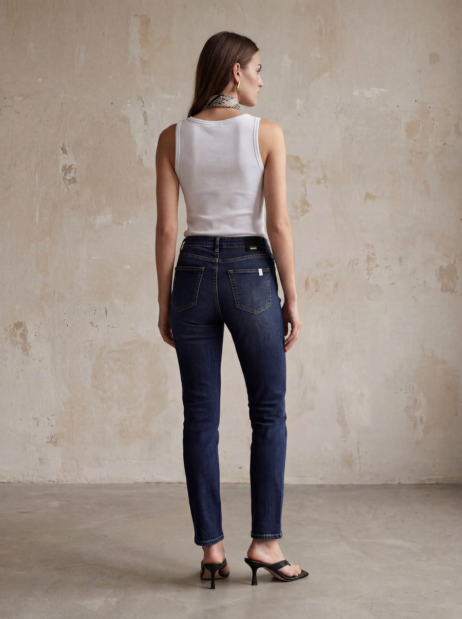 BONNIE WOMAN JEANS 11oz - DARK BLUE
