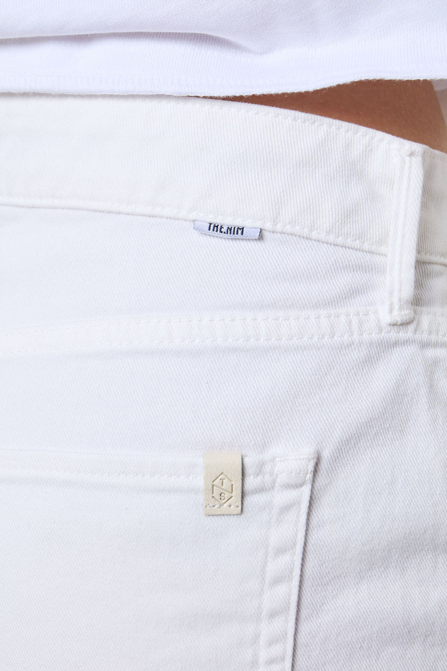 WOMAN BULL DENIM SHORTS - WHITE