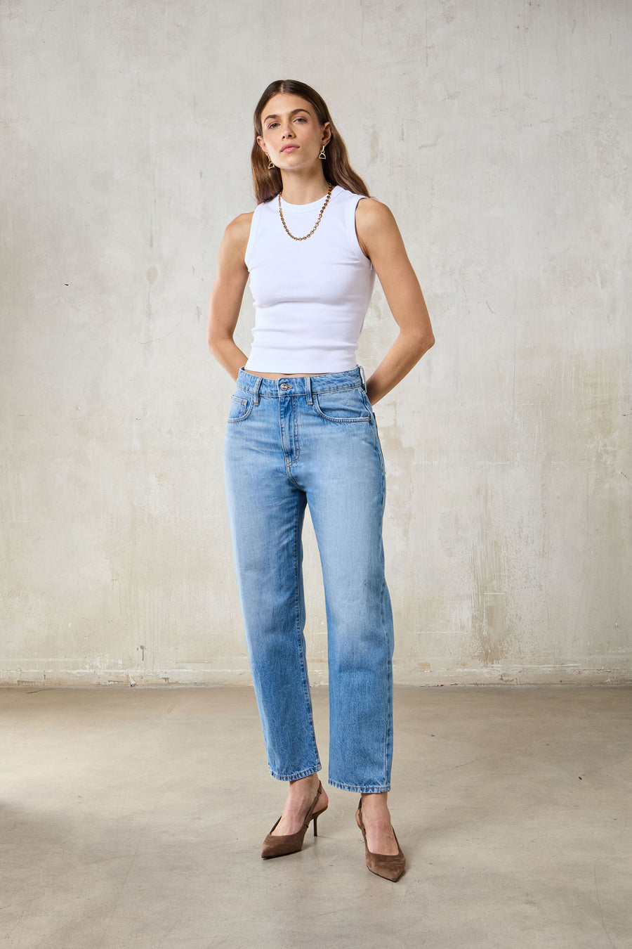 COURTNEY WOMAN JEANS - LIGHT BLUE